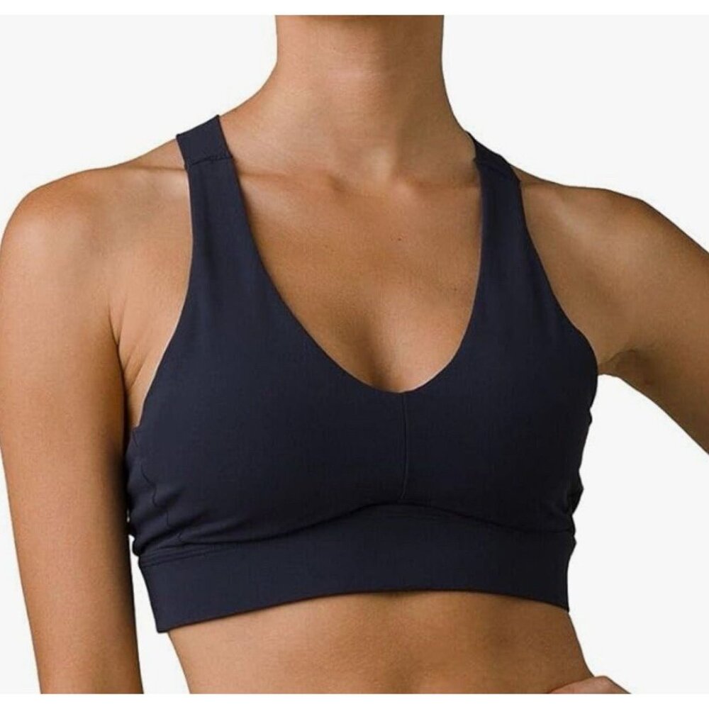 Prana Black/Blue Sports Bra